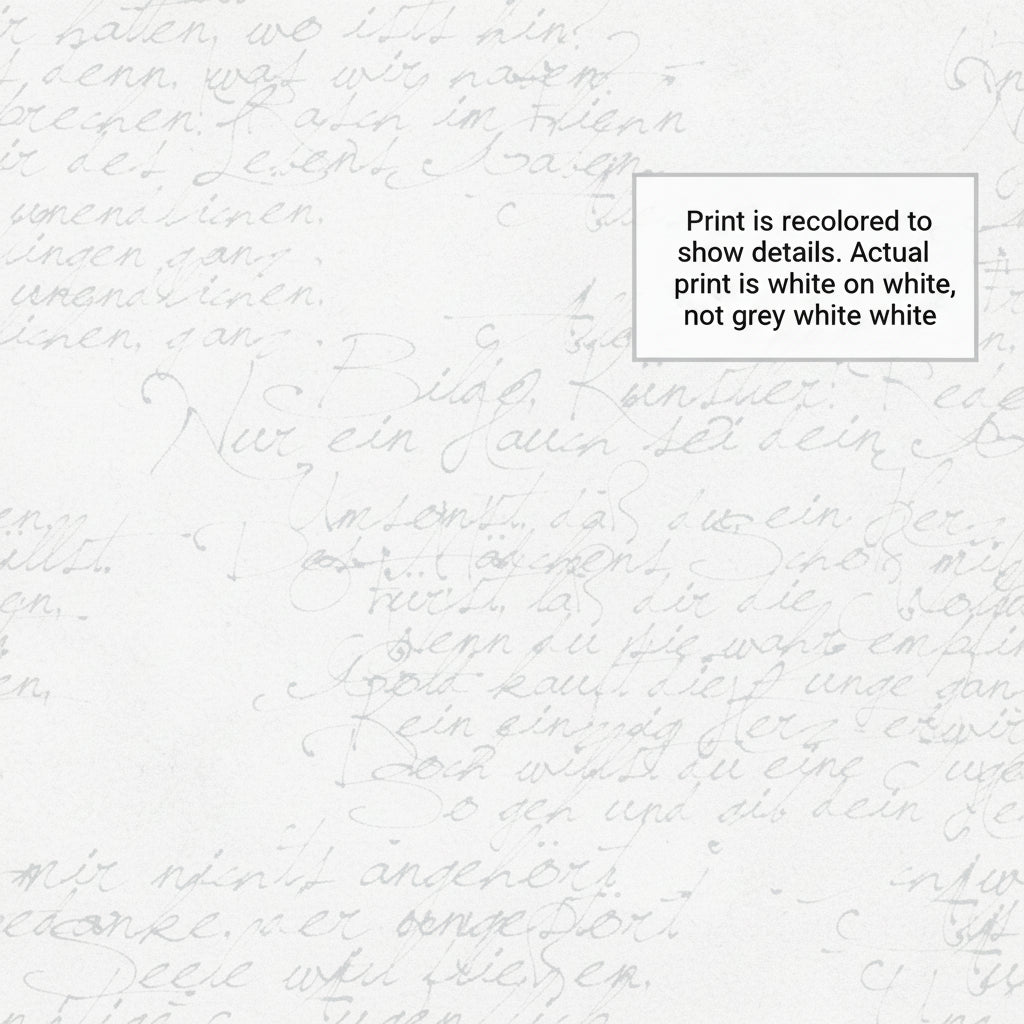 Textured white paper with handwritten text