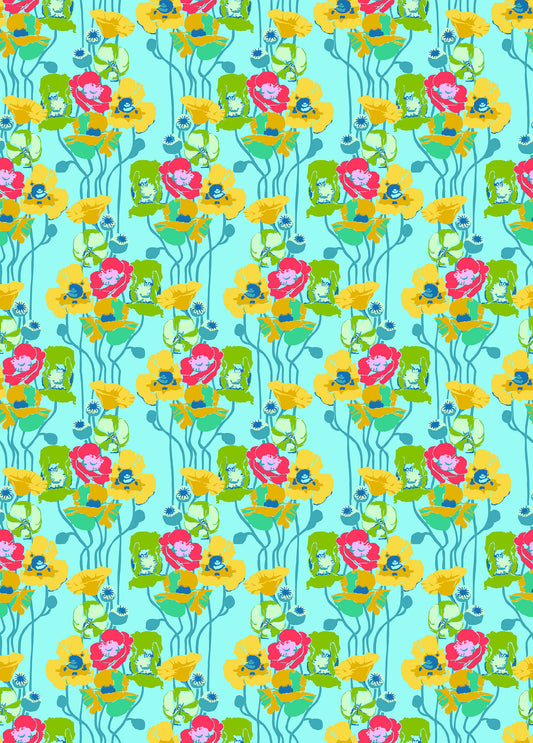 *PRE-ORDER* Overdressed - Pouring Poppies in Clear - AMT151-40C