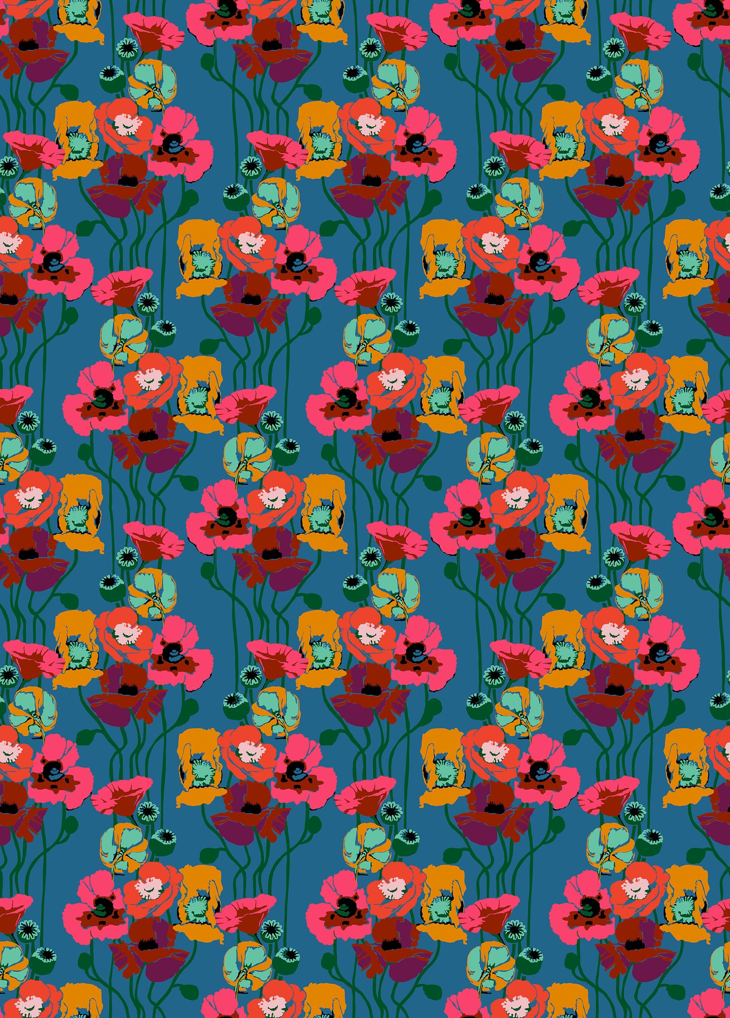 *PRE-ORDER* Overdressed - Pouring Poppies in Paint - AMT151-47L