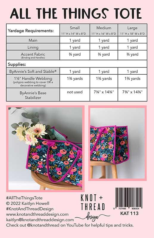 All The Things Tote Pattern