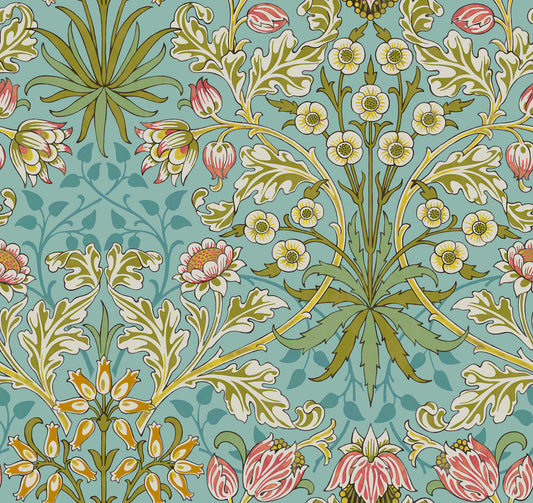 *PRE-ORDER* Bedford Park Lawn by Morris & Co - Hyacinth - CLWM023.Mineral
