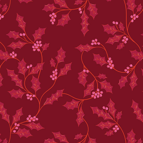 Christmas in Color by Art Gallery Fabrics - Berry and Bloom - CMC-25410