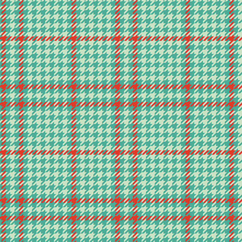 Christmas in Color by Art Gallery Fabrics - Holiday Check Peppermint - CMC-25412