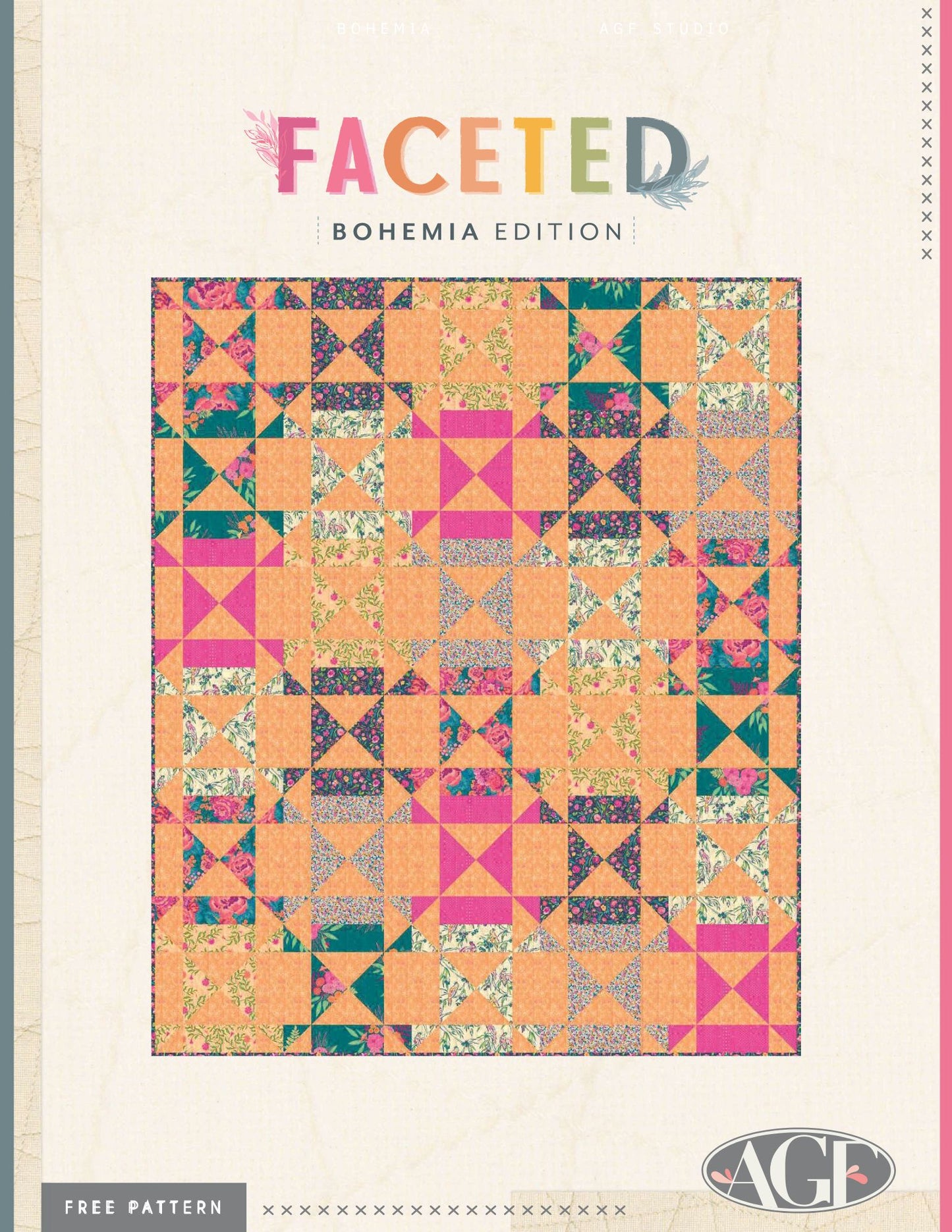 Free Quilt Pattern - Faceted - Bohemia Edition