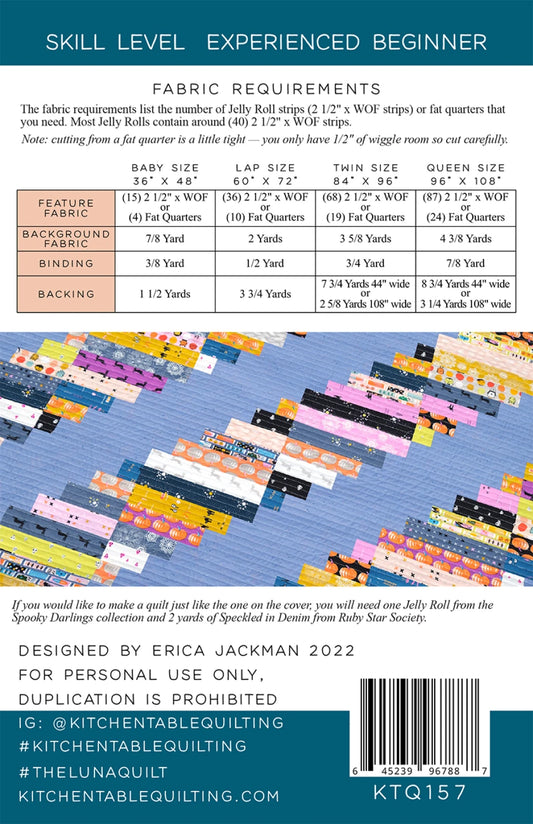 The Luna Quilt Pattern by Kitchen Table Quilting