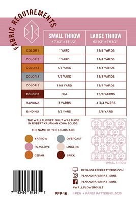 Wallflower Quilt Pattern by Pen & Paper Patterns