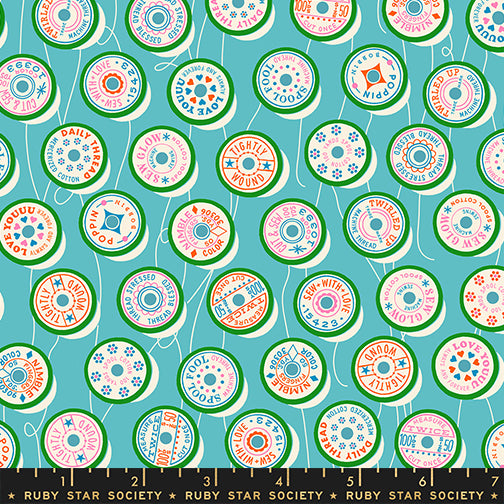 Trinketry by Melody Miller for Ruby Star Society - Spools - Turquoise - RS0111-18