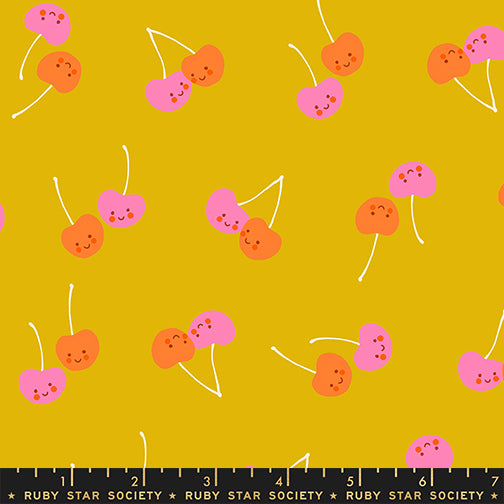Trinketry by Melody Miller for Ruby Star Society - Cherry Friends - Goldenrod - RS0112-12