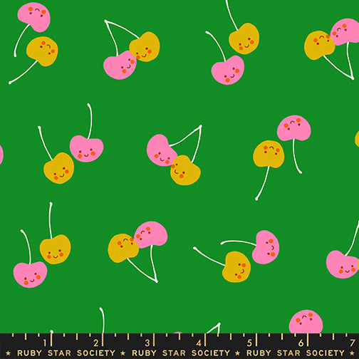 Trinketry by Melody Miller for Ruby Star Society - Cherry Friends - Deep Verdant - RS0112-15