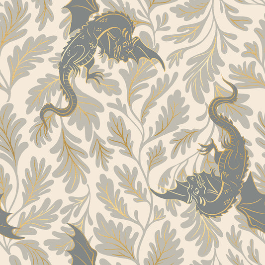 Fireglow - Dragon Lair Metallic - Oyster - SKU:RS2132-11M