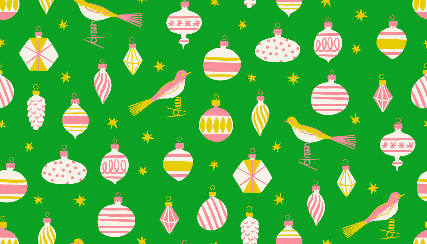 Merry Happy by Kimberly Kight for Ruby Star Society - Baubles - Verdant - RS3098-15