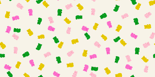 Merry Happy by Kimberly Kight for Ruby Star Society - Gummy Bears - Natural - RS3104-11