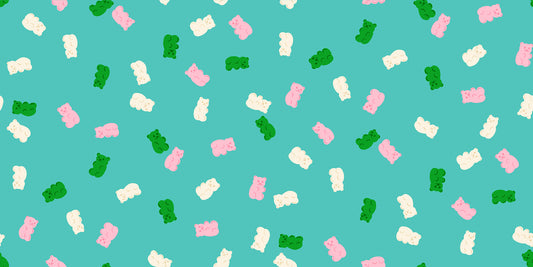 Merry Happy by Kimberly Kight for Ruby Star Society - Gummy Bears - Iceberg - RS3104-13