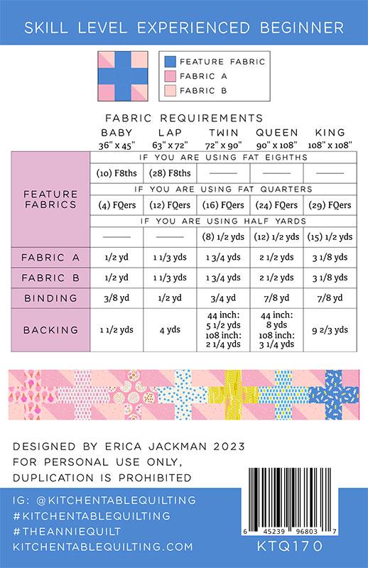 The Annie Quilt Pattern - Kitchen Table Quilting