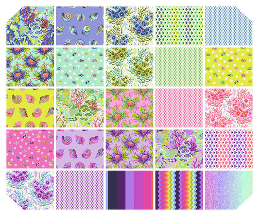 Floral Reef by Tula Pink - 2.5" *MINI* Charm Pack - FreeSpirit Fabrics