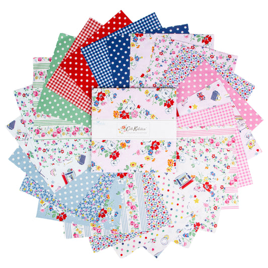 Cath Kidston Signature 10" Stacker by Cath Kidston for Riley Blake Designs, fanned precut fabric