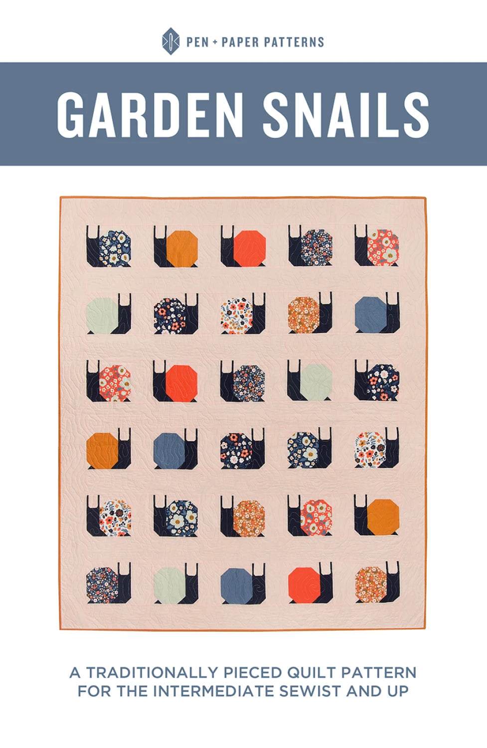 Garden Snails Quilt Pattern by Pen & Paper Patterns