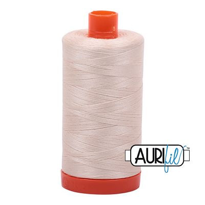 Aurifil Mako 50WT Thread - 1422 yds - Color: 2000 Light Sand