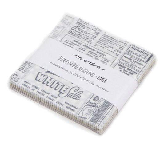 Modern Backgrounds Paper by Zen Chic - Charm Pack - 1580PP