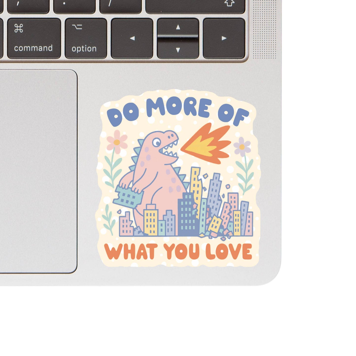 Funny Motivational Monster Fire High Quality Vinyl Sticker