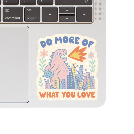 Funny Motivational Monster Fire High Quality Vinyl Sticker