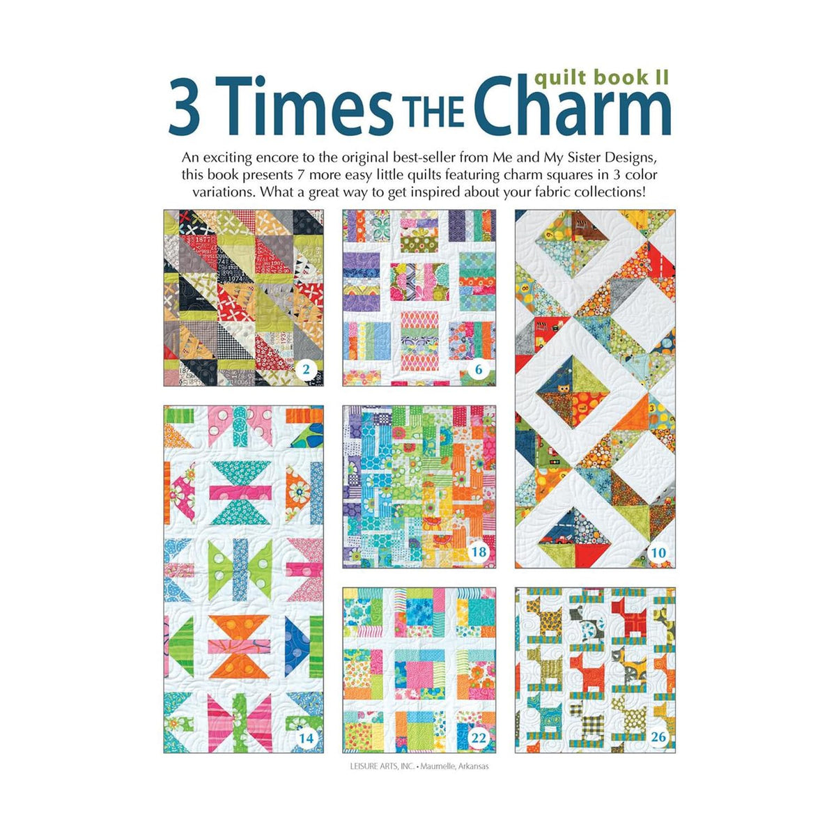 3 Times the Charm Quilt Pattern Book 2