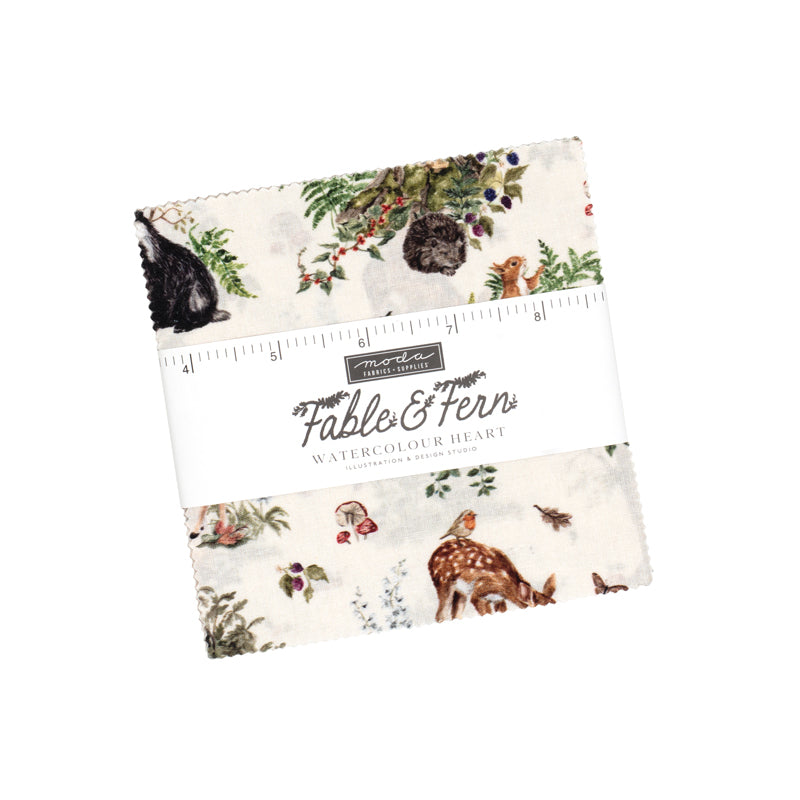 Fable & Fern Charm Pack by Watercolour Heart for Moda Fabrics