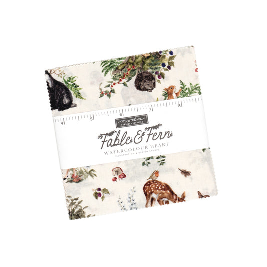 Fable & Fern Charm Pack by Watercolour Heart for Moda Fabrics