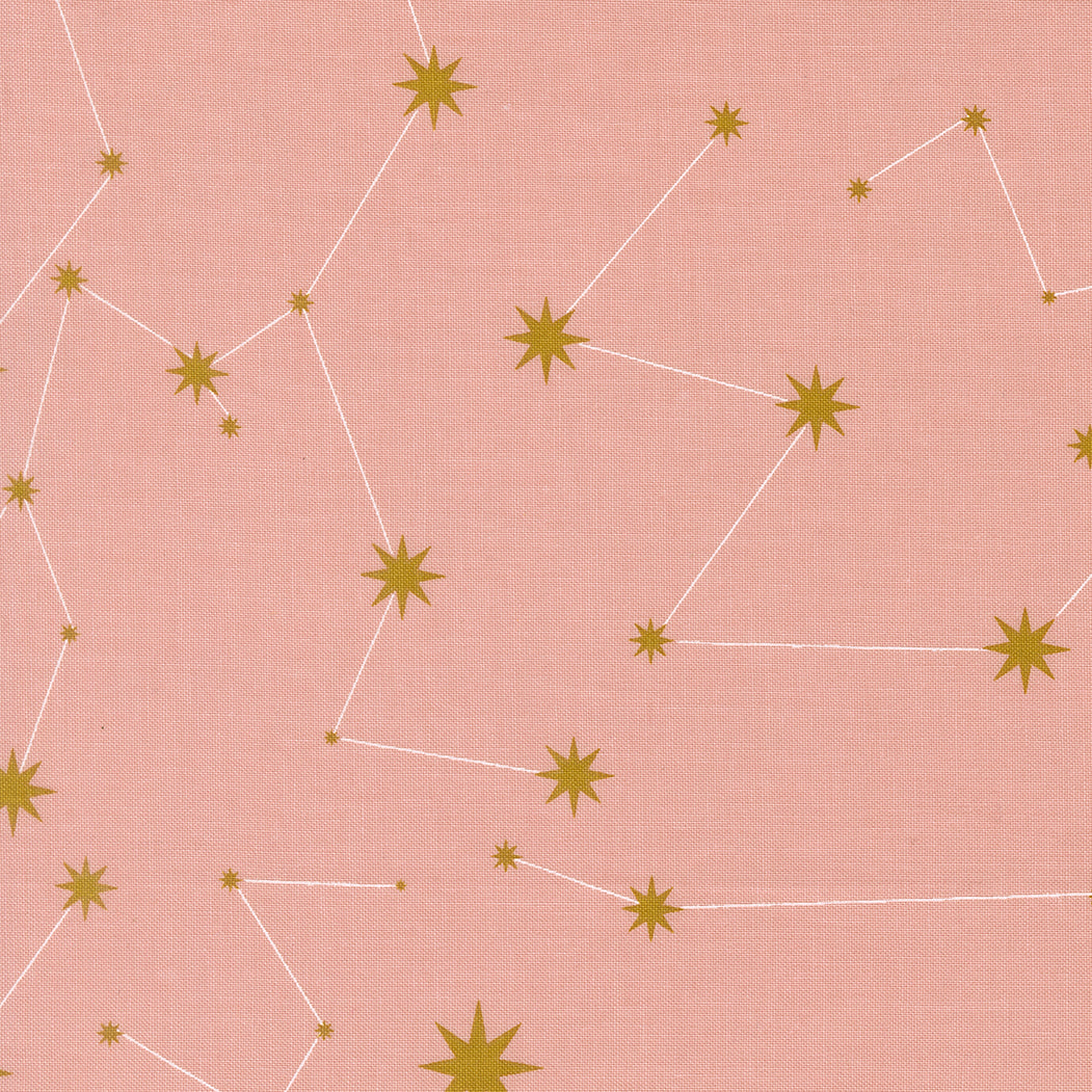 Pink Constellations, Night Owl by Gingiber for Moda Fabrics.
