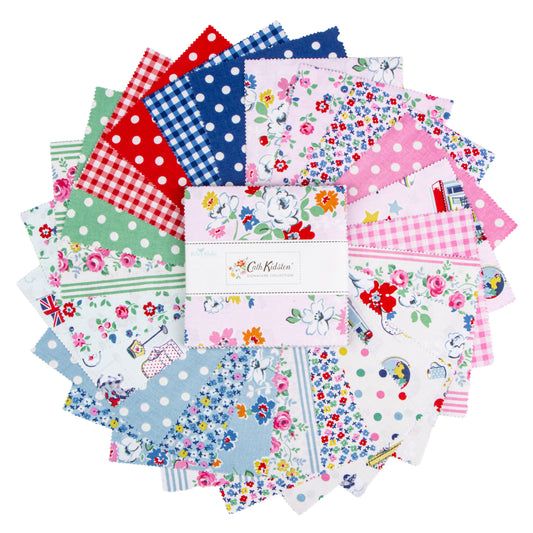 Cath Kidston Signature 5" Stacker by Cath Kidston for Riley Blake Designs, fanned precut fabric