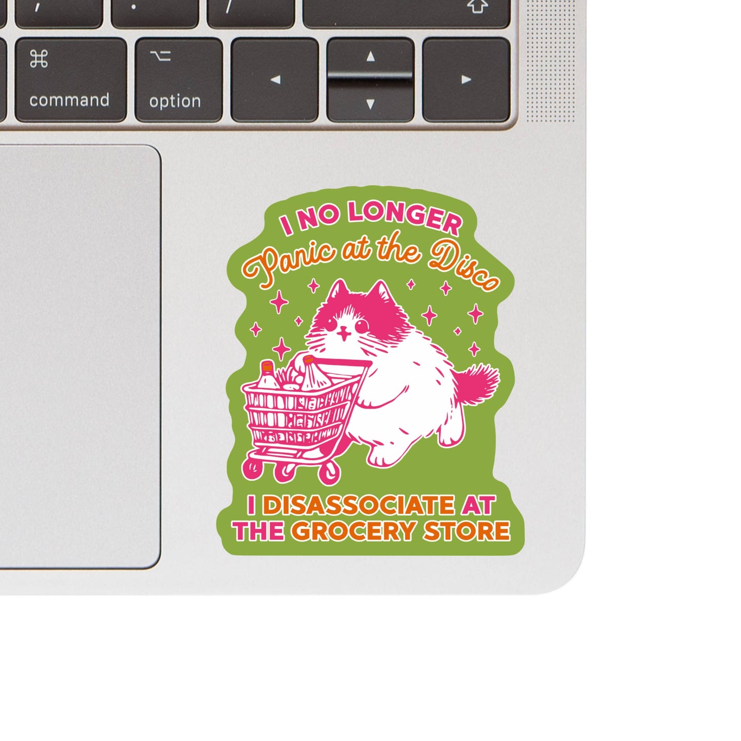 Mental Health Cute Cat Grocery High Quality Vinyl Sticker