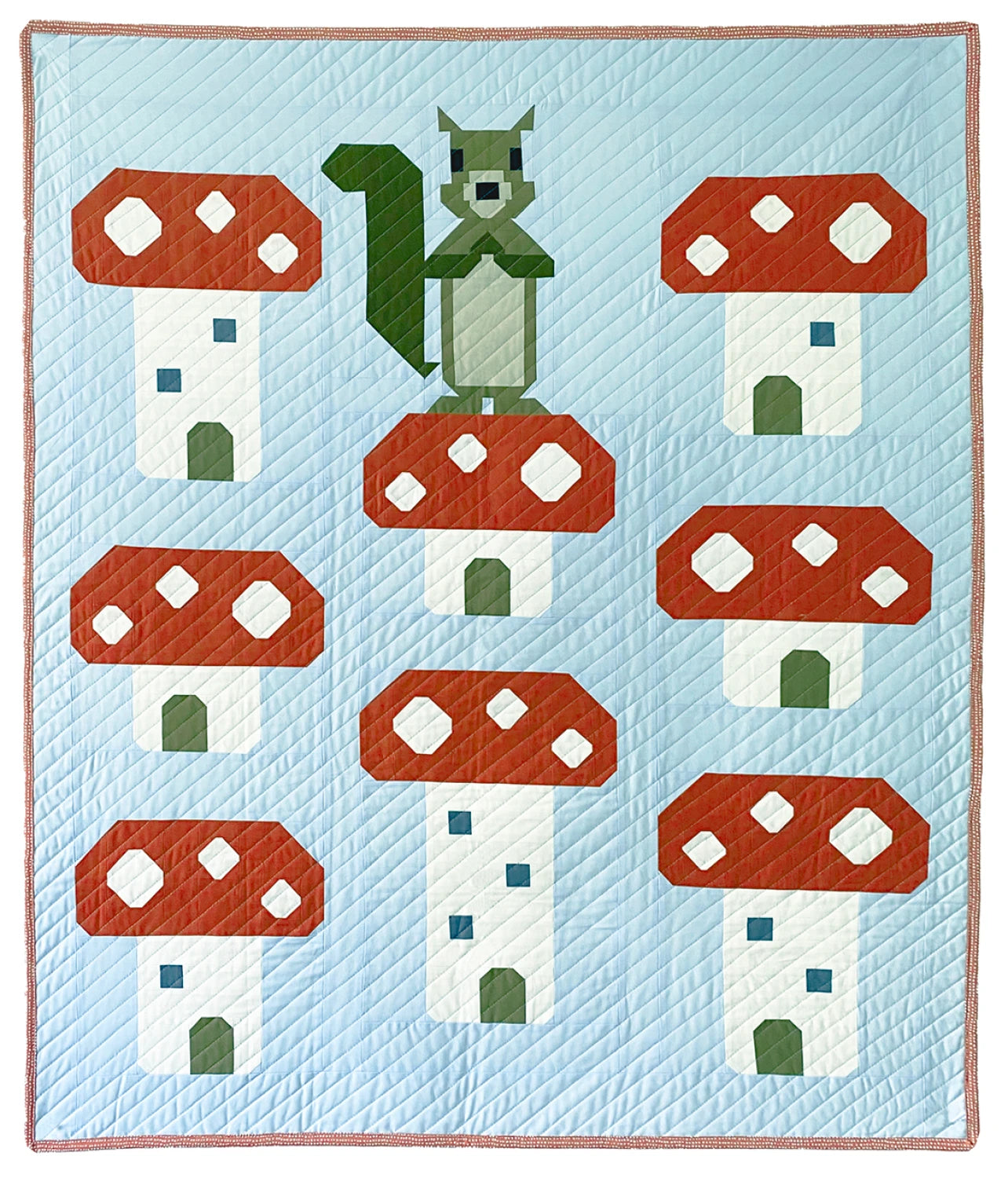 Mushroom King Quilt Pattern by Art East Quilting Co.