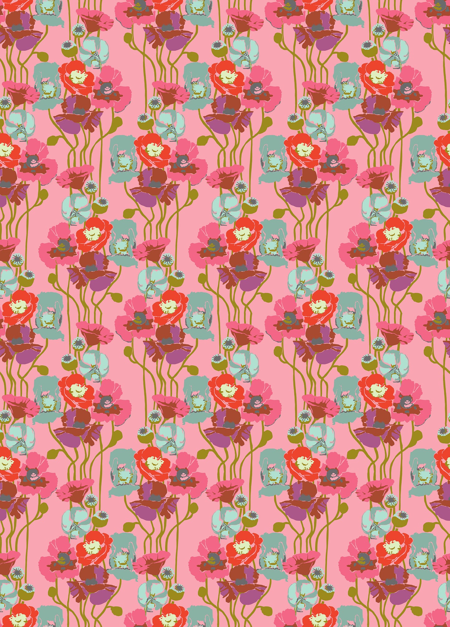 Overdressed - Pouring Poppies in Haze - AMT151-23V