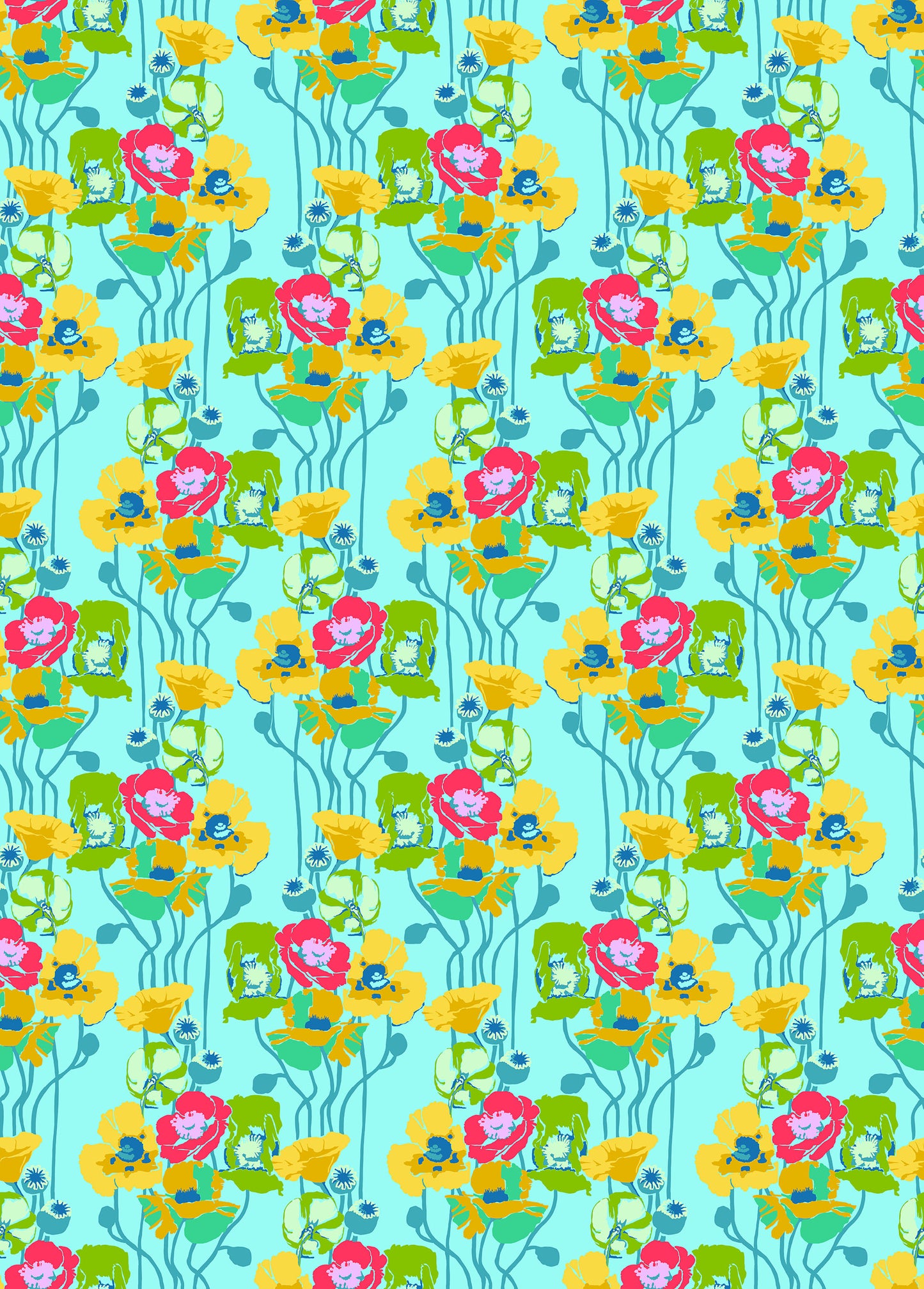 Overdressed - Pouring Poppies in Clear - AMT151-40C