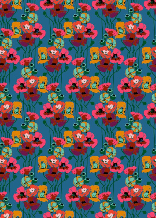 *PRE-ORDER* Overdressed - Pouring Poppies in Paint - AMT151-47L