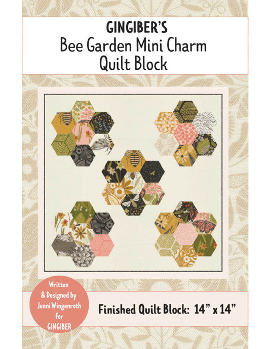 Bee Garden Mini Charm Quilt Block
