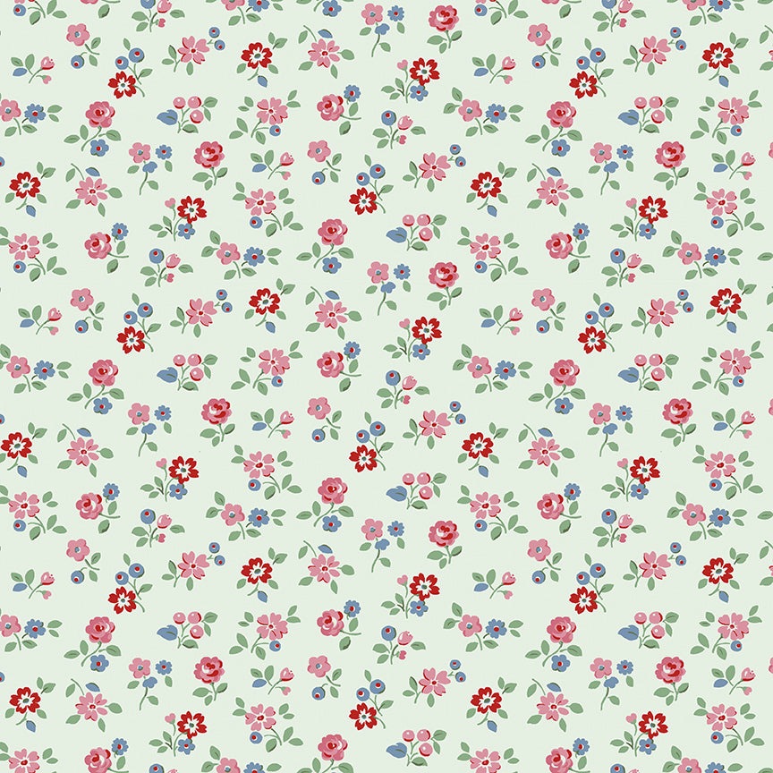Cath Kidston Signature Arlington Ditsy Mist fabric by Cath Kidston for Riley Blake Designs
