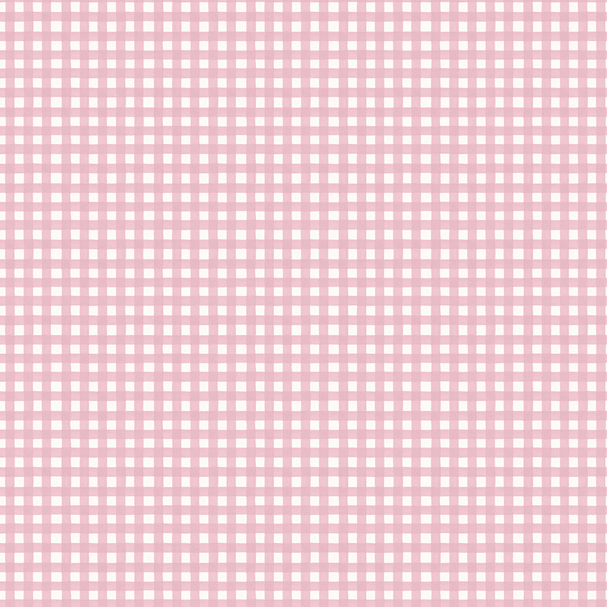 Cath Kidston Signature Gingham Pink fabric by Cath Kidston for Riley Blake Designs