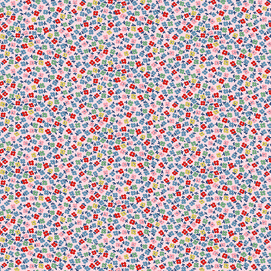 Cath Kidston Signature Teeny One Pink fabric by Cath Kidston for Riley Blake Designs