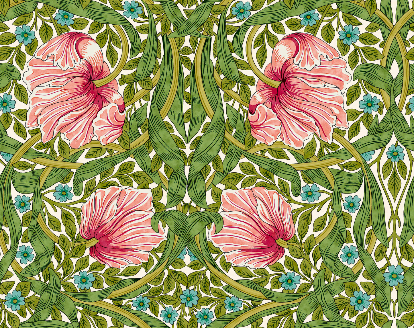 *PRE-ORDER* Bedford Park Lawn by Morris & Co - Pimpernel - CLWM018.Green