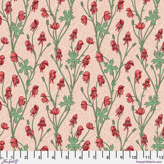 *PRE-ORDER* Bedford Park Lawn by Morris & Co - Monkshood - CLWM020.Fuchsia