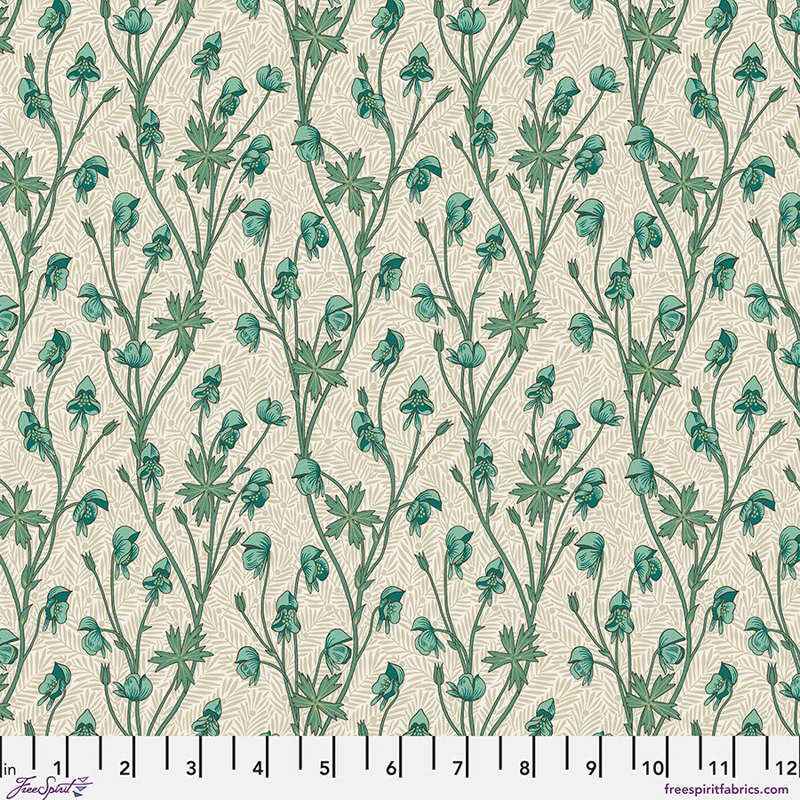 *PRE-ORDER* Bedford Park Lawn by Morris & Co - Small Monkshood - CLWM021.Mineral