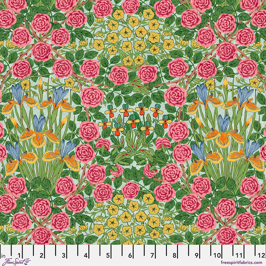 *PRE-ORDER* Bedford Park Lawn by Morris & Co - Campanula - Seaglass - CLWM022.SEAGLASS