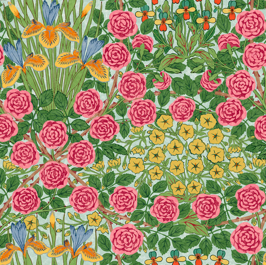 *PRE-ORDER* Bedford Park Lawn by Morris & Co - Campanula - Seaglass - CLWM022.SEAGLASS