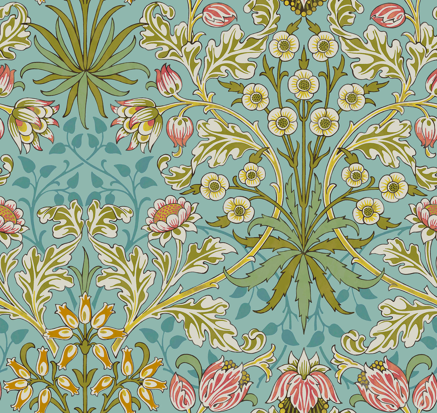 *PRE-ORDER* Bedford Park Lawn by Morris & Co - Hyacinth - CLWM023.Mineral