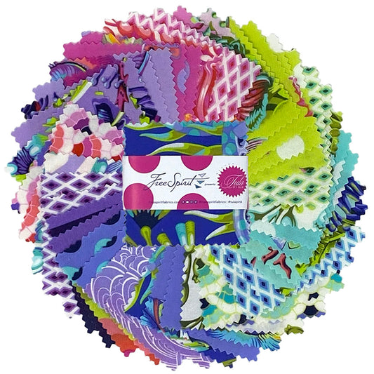 Floral Reef by Tula Pink - 2.5" *MINI* Charm Pack - FreeSpirit Fabrics