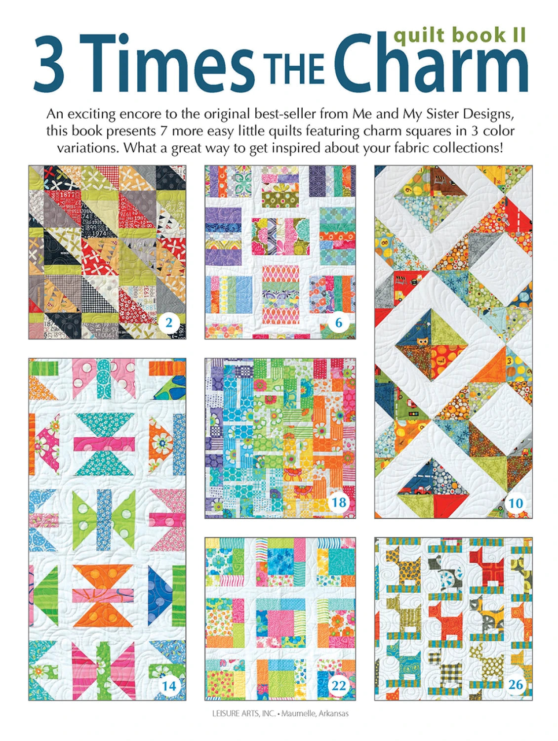 3 Times the Charm Quilt Patterns - Book 2