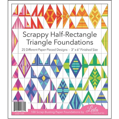 Scrappy Half-Rectangle Foundation Pad by Leila Gardunia Designs
