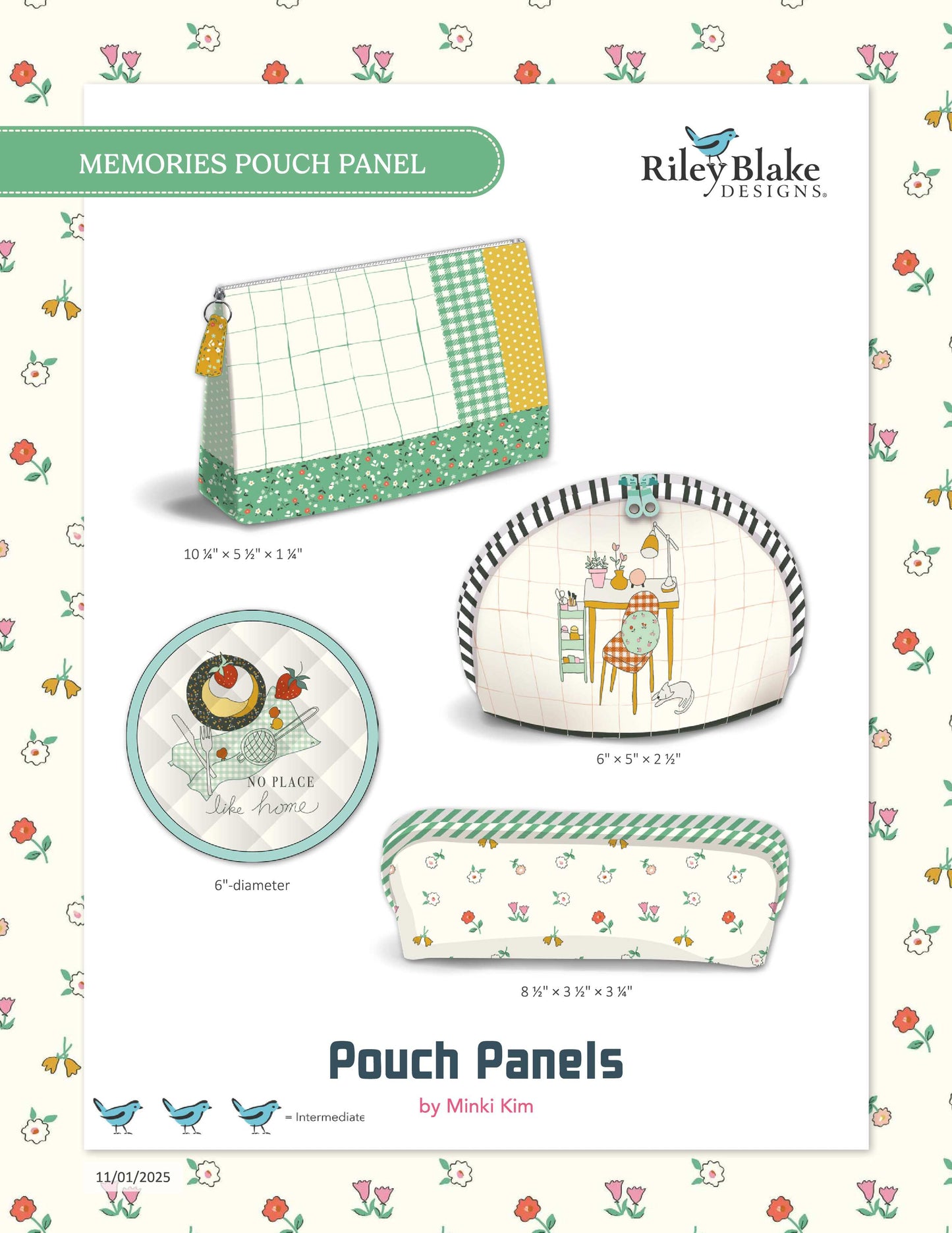 Free Project Pattern - Memories Pouch Panel