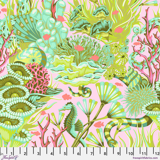 Floral Reef - Tula Pink - Reef What you Sew - Coralline - PWTP264.Coralline
